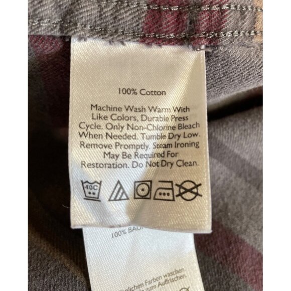 Eddie Bauer Mens Size TXL Multicolor Striped Button Up Long Sleeve Relaxed Shirt - Picture 10 of 11